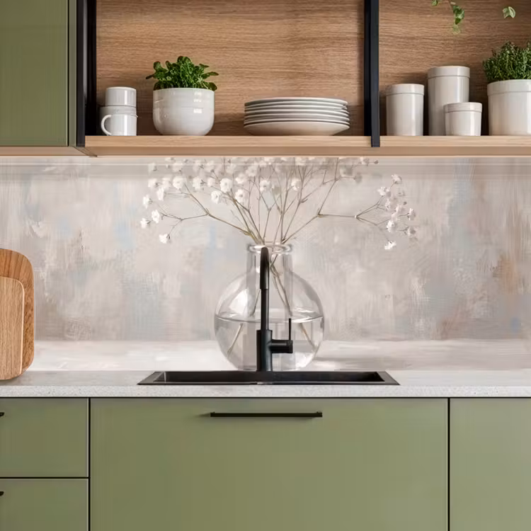Kitchen splashback - Gypsifer - Vase - White — 8