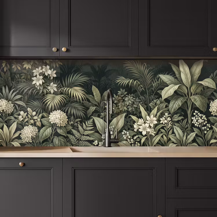 Kitchen splashback - Jungle - Leaves - Botanical - Green — 6