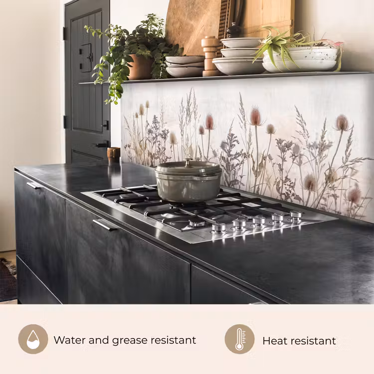 Kitchen splashback - Meadow Flowers - Design - Sepia — 5