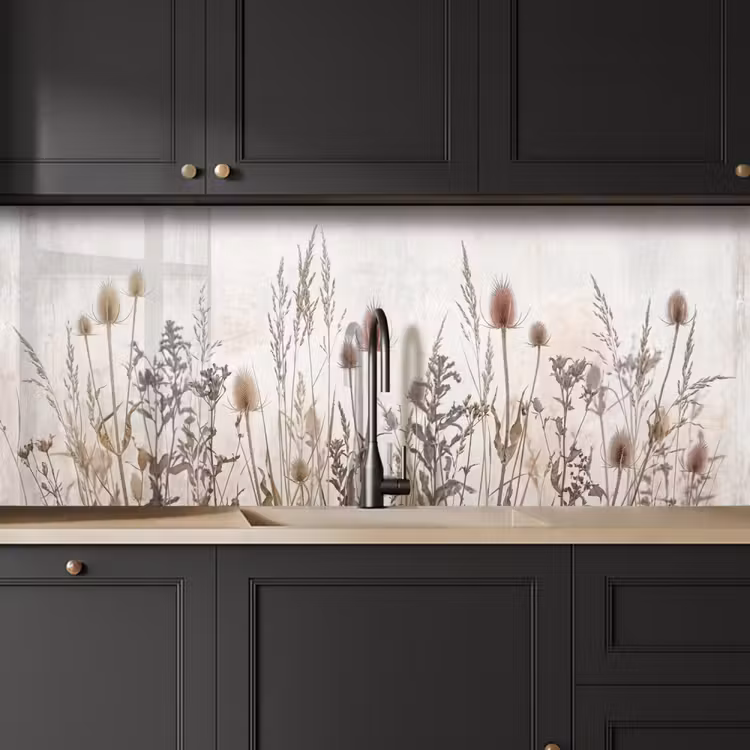 Kitchen splashback - Meadow Flowers - Design - Sepia — 6