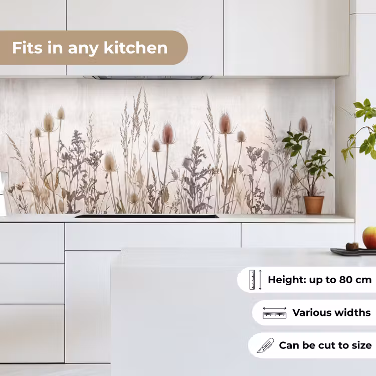 Kitchen splashback - Meadow Flowers - Design - Sepia — 7