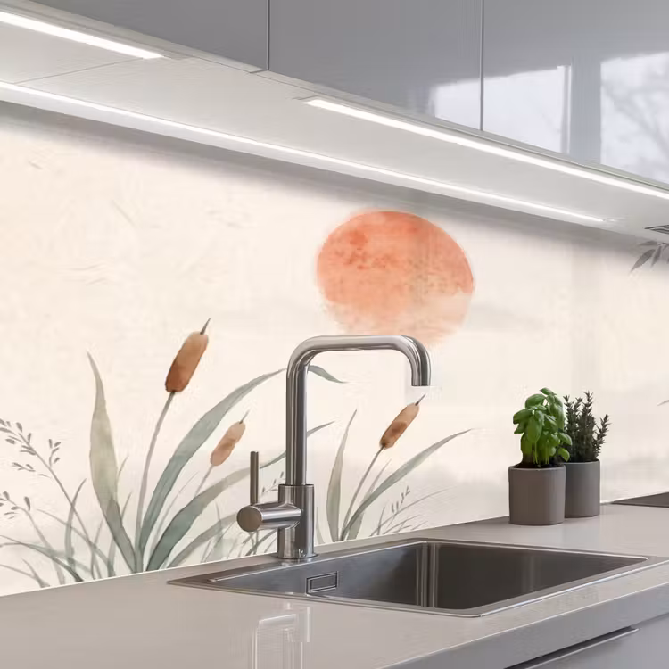 Kitchen splashback - Minimalist - Bamboo - Green — 2