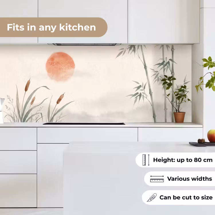 Kitchen splashback - Minimalist - Bamboo - Green — 7
