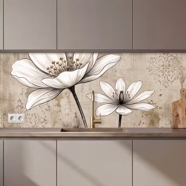 Kitchen splashback - Modern - Design - White — 1
