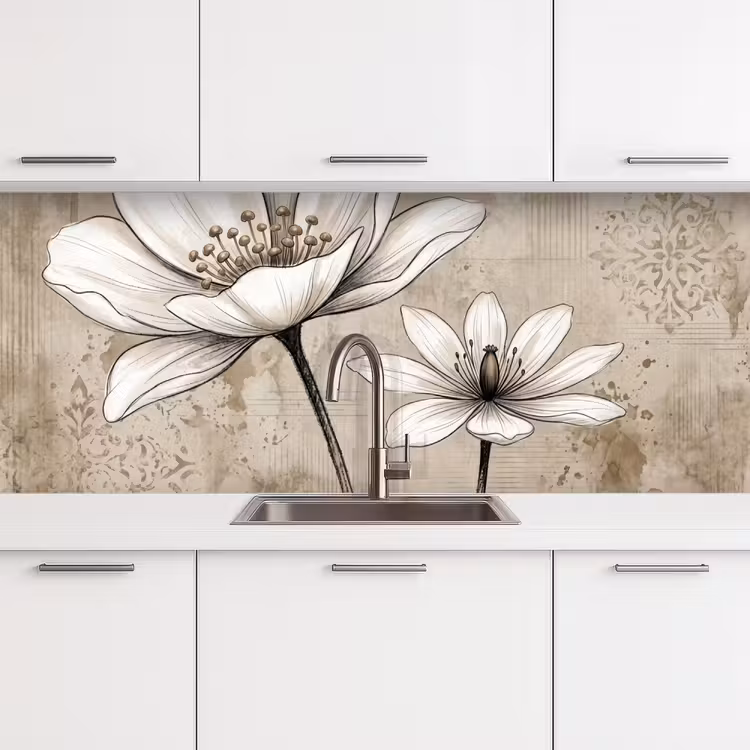 Kitchen splashback - Modern - Design - White — 4