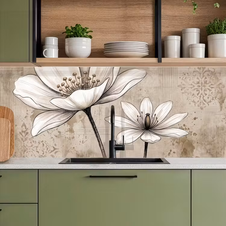 Kitchen splashback - Modern - Design - White — 8