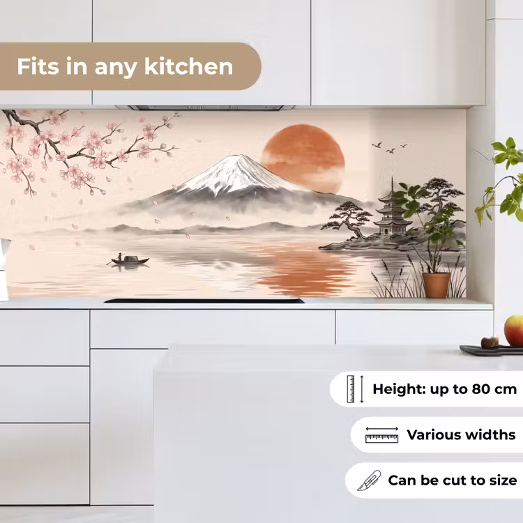Kitchen splashback - Mountain top - Lake - Blossom — 7