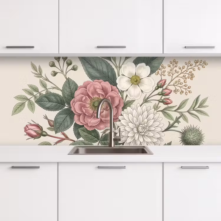 Kitchen splashback - Romantic - Design - Colorful — 4