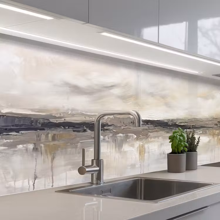 Kitchen splashback - Landscape - Horizon - Nature - Abstract - Neutral — 2