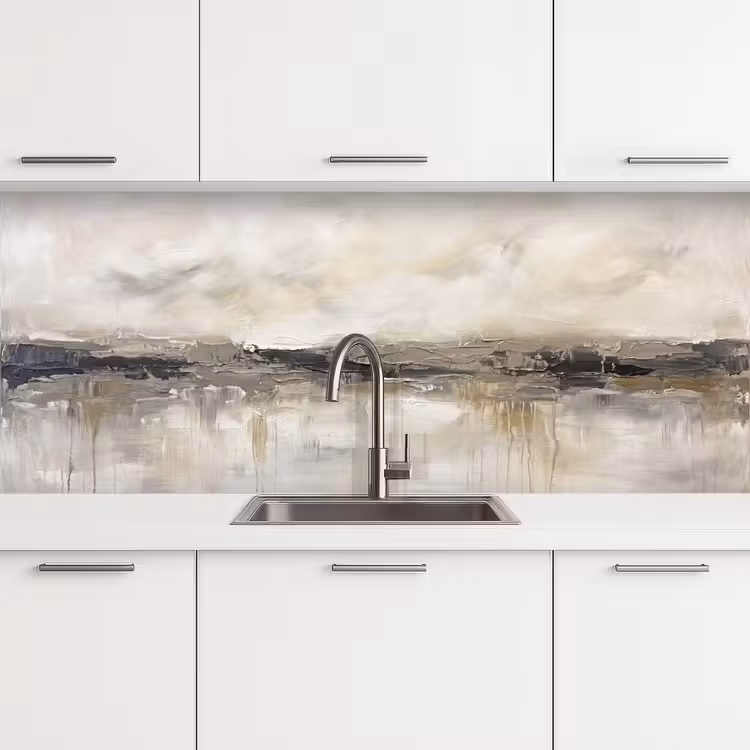 Kitchen splashback - Landscape - Horizon - Nature - Abstract - Neutral — 4
