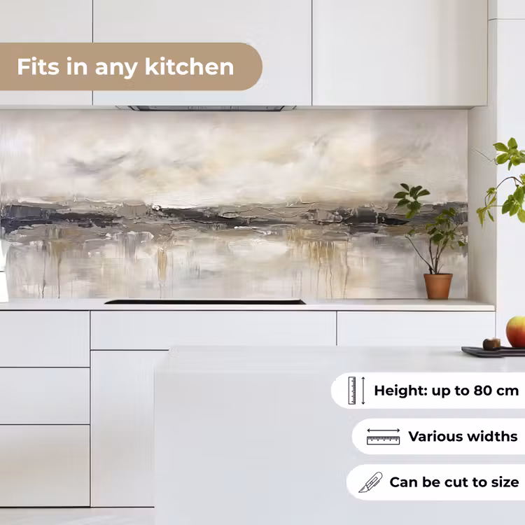 Kitchen splashback - Landscape - Horizon - Nature - Abstract - Neutral — 7
