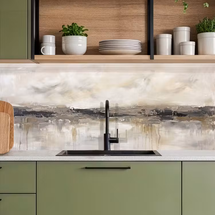 Kitchen splashback - Landscape - Horizon - Nature - Abstract - Neutral — 8