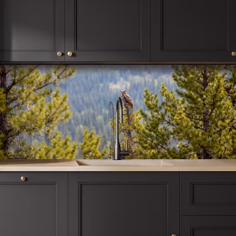 Kitchen splashback - Owl - Owl - Trees - Nature — 6