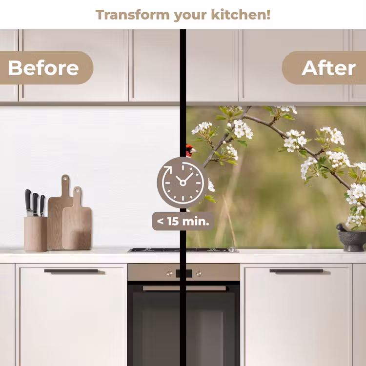 Kitchen splashback - Putter - Blossom - Spring - Nature - Colorful — 3