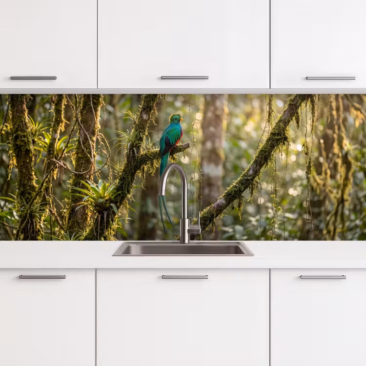 Kitchen splashback - Quetzal - Jungle - Nature - Green — 4