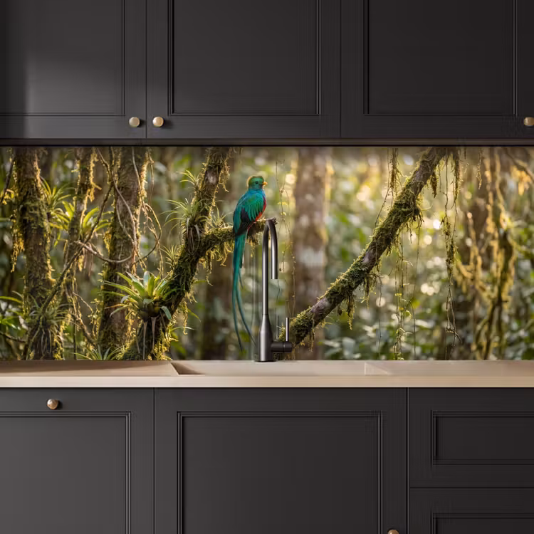 Kitchen splashback - Quetzal - Jungle - Nature - Green — 6