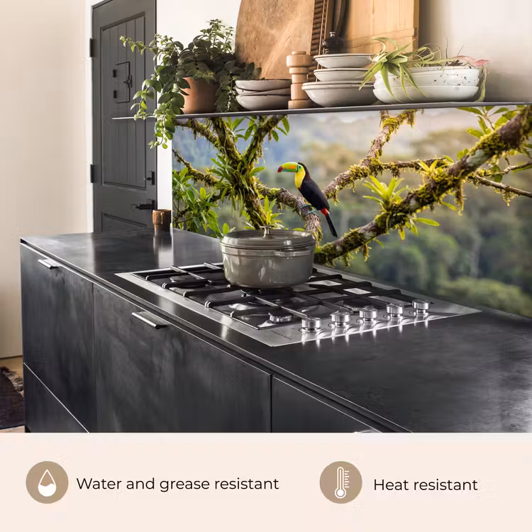 Kitchen splashback - Toucan - Jungle - Nature - Colorful — 5