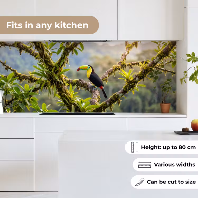Kitchen splashback - Toucan - Jungle - Nature - Colorful — 7