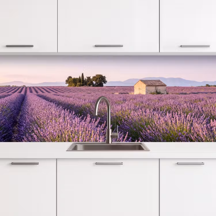 Kitchen splashback - Lavender - Landscape - Serene - Purple — 4