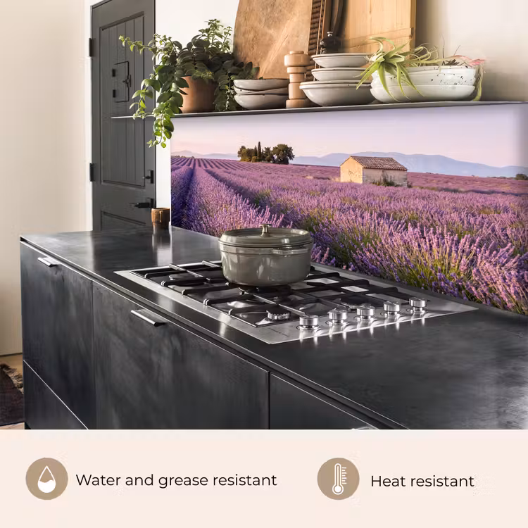 Kitchen splashback - Lavender - Landscape - Serene - Purple — 5