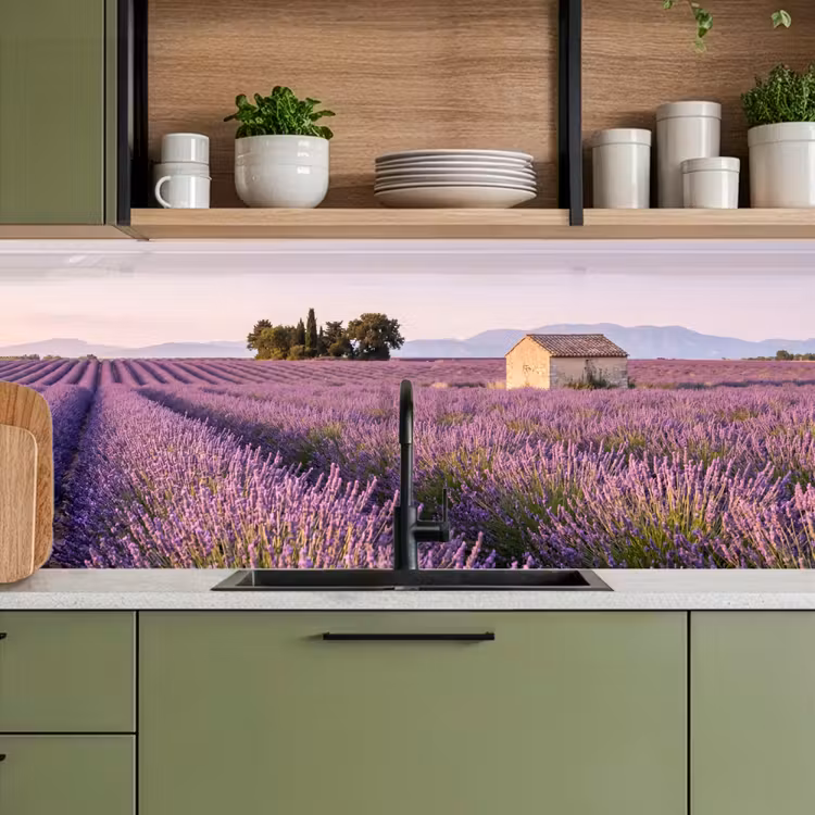 Kitchen splashback - Lavender - Landscape - Serene - Purple — 8