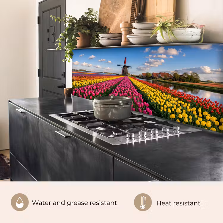 Kitchen splashback - Tulips - Holland - Mill - Colorful — 5