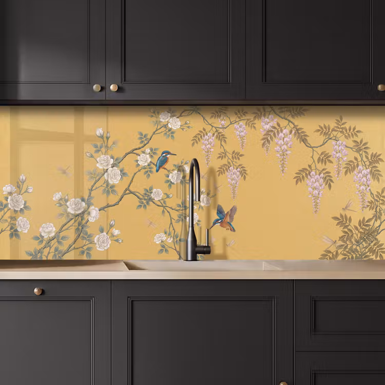 Kitchen splashback - Kingfishers - Blossom - Yellow — 6
