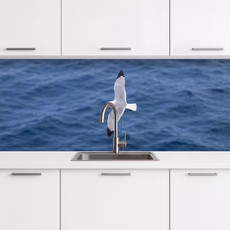 Kitchen splashback - Seagull - Ocean - Blue — 4