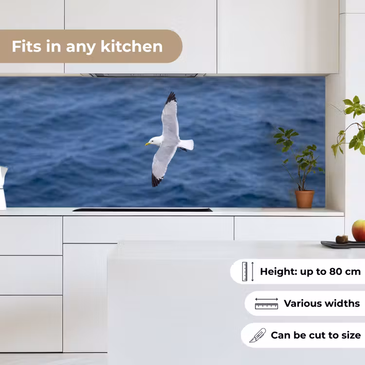 Kitchen splashback - Seagull - Ocean - Blue — 7