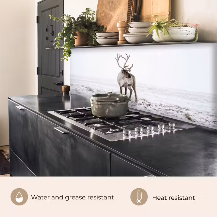 Kitchen splashback - Reindeer - Antlers - Snow - Winter — 5