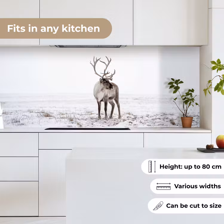 Kitchen splashback - Reindeer - Antlers - Snow - Winter — 7
