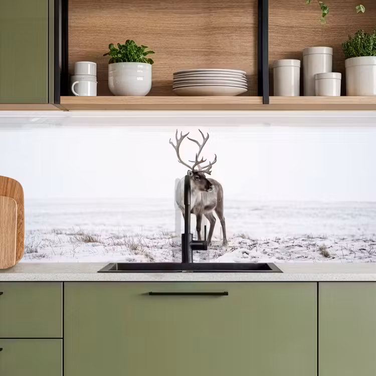 Kitchen splashback - Reindeer - Antlers - Snow - Winter — 8