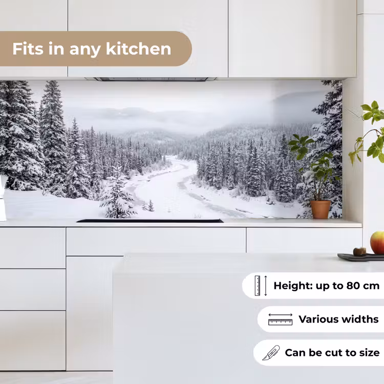 Kitchen splashback - River - Frozen - Landscape - Winter — 7