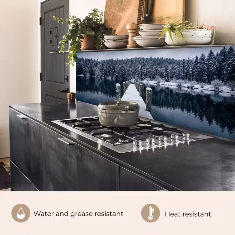 Kitchen splashback - Jetty - Lake - Snow - Mountains - Restful — 5