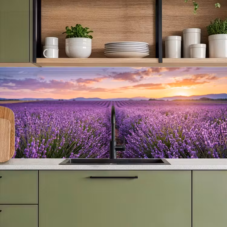 Kitchen splashback - Lavender - Field - Nature - Purple — 8