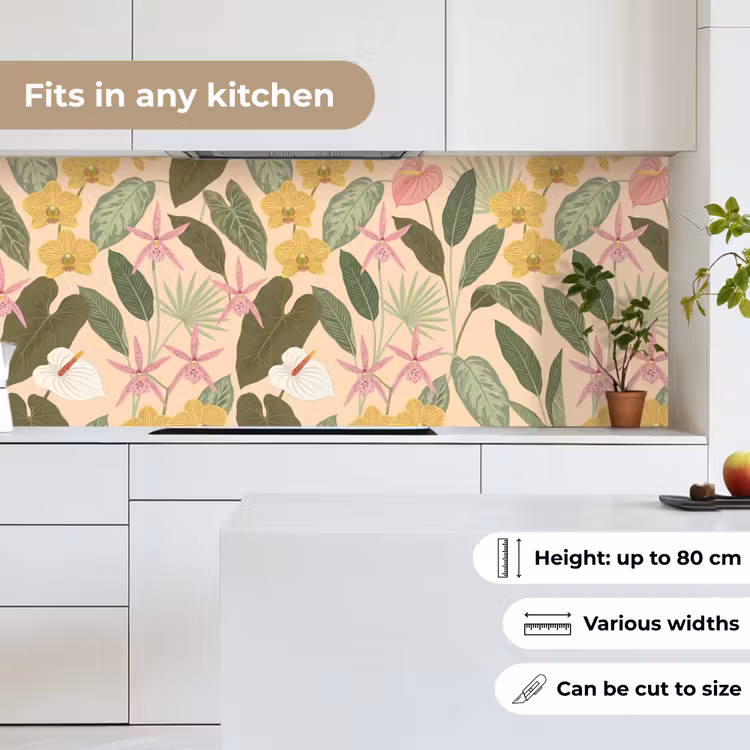 Kitchen splashback - Pattern - Flowers - Colorful — 7