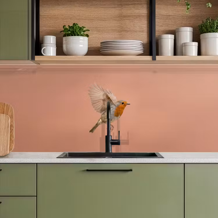 Kitchen splashback - Robin - Nature - Pink — 8