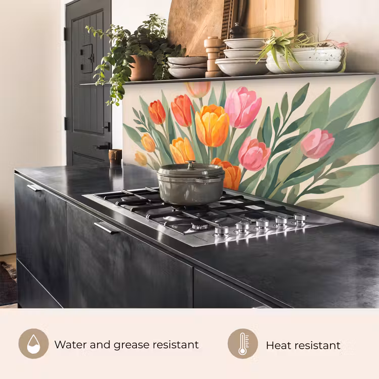 Kitchen splashback - Tulips - Abstract - Colorful — 5