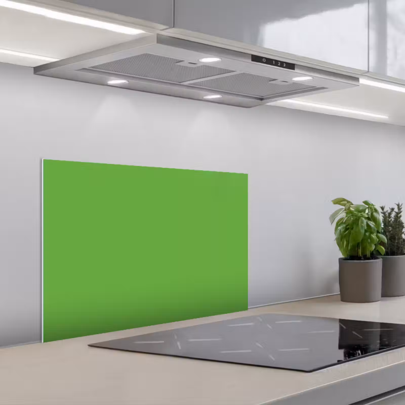 Kitchen splashback for hob - Green - Colors - Nature — 1