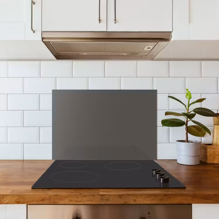 Kitchen splashback for hob - Gray - Colors - Solid — 3