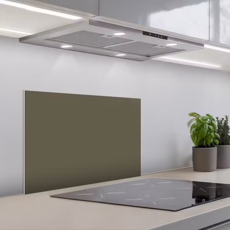 Kitchen splashback for hob - Grey - Warm - Autumn — 1