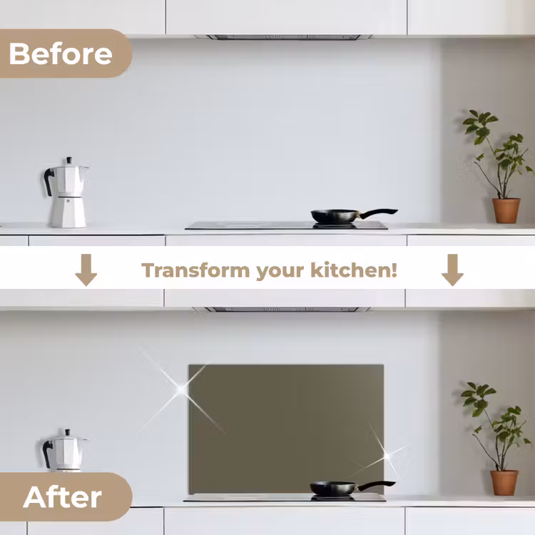 Kitchen splashback for hob - Grey - Warm - Autumn — 7
