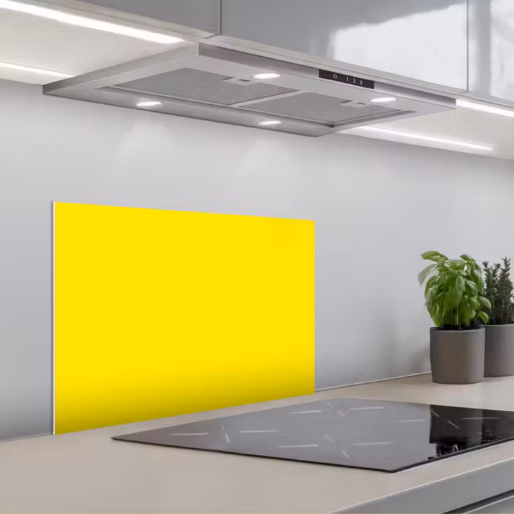 Kitchen splashback for hob - Yellow - Lemon - Neon - Colors — 1