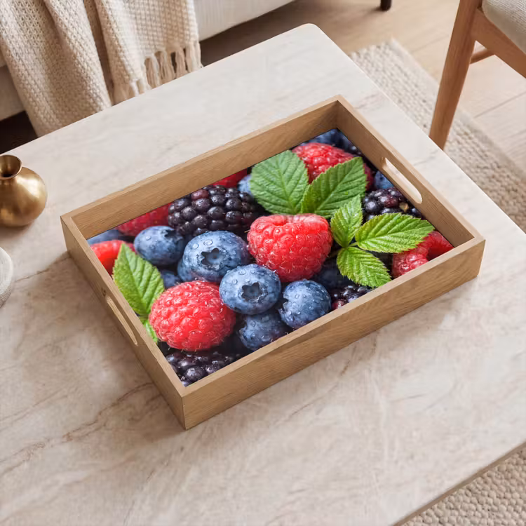 Tray - Berries - Fresh - Water Drops - Colorful - Food — 2