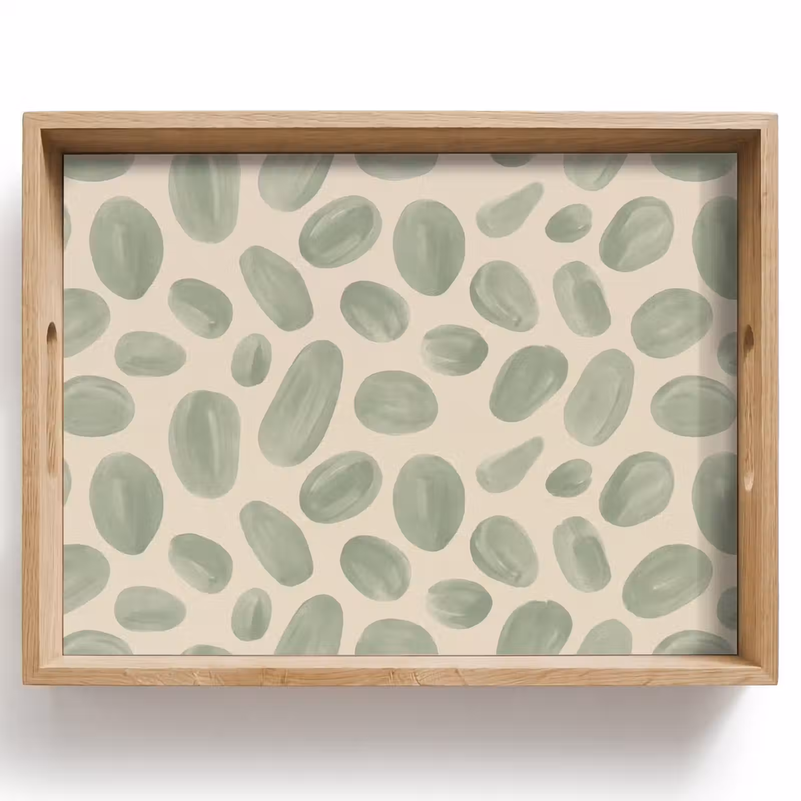 Tray - Abstract - Pattern - Organic - Green - Modern — 1