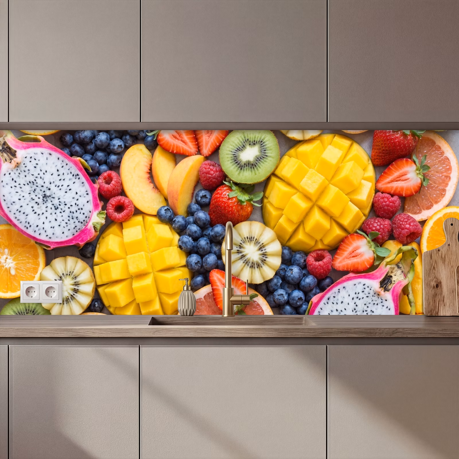 Kitchen splashback - Fruit - Sliced - Colorful - Food - Healthy — 1