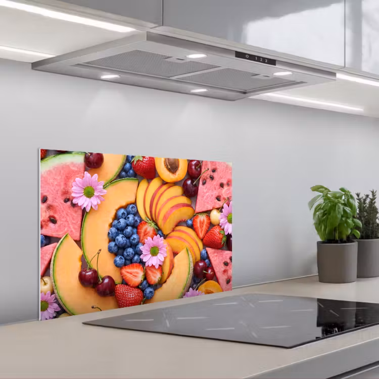 Kitchen splashback for hob - Food - Fruit - Summer - Colorful — 1