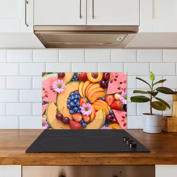 Kitchen splashback for hob - Food - Fruit - Summer - Colorful — 3