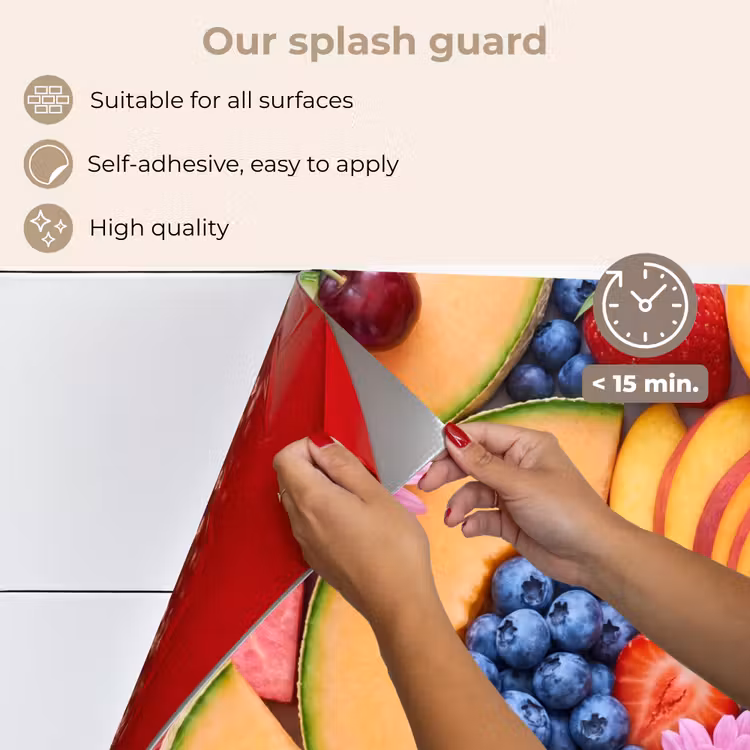 Kitchen splashback for hob - Food - Fruit - Summer - Colorful — 4