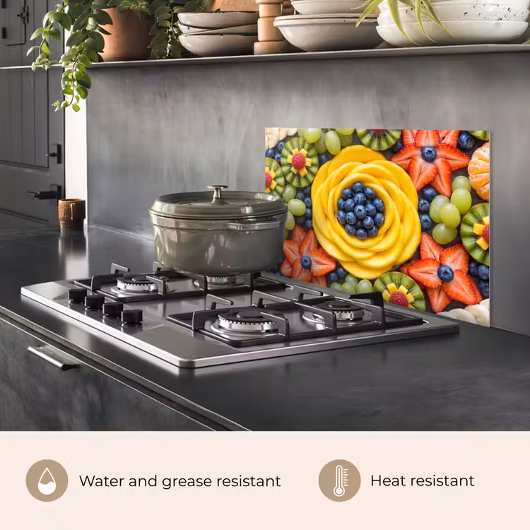 Kitchen splashback for hob - Fruit - Arrangement - Healthy - Colorful - Food — 2